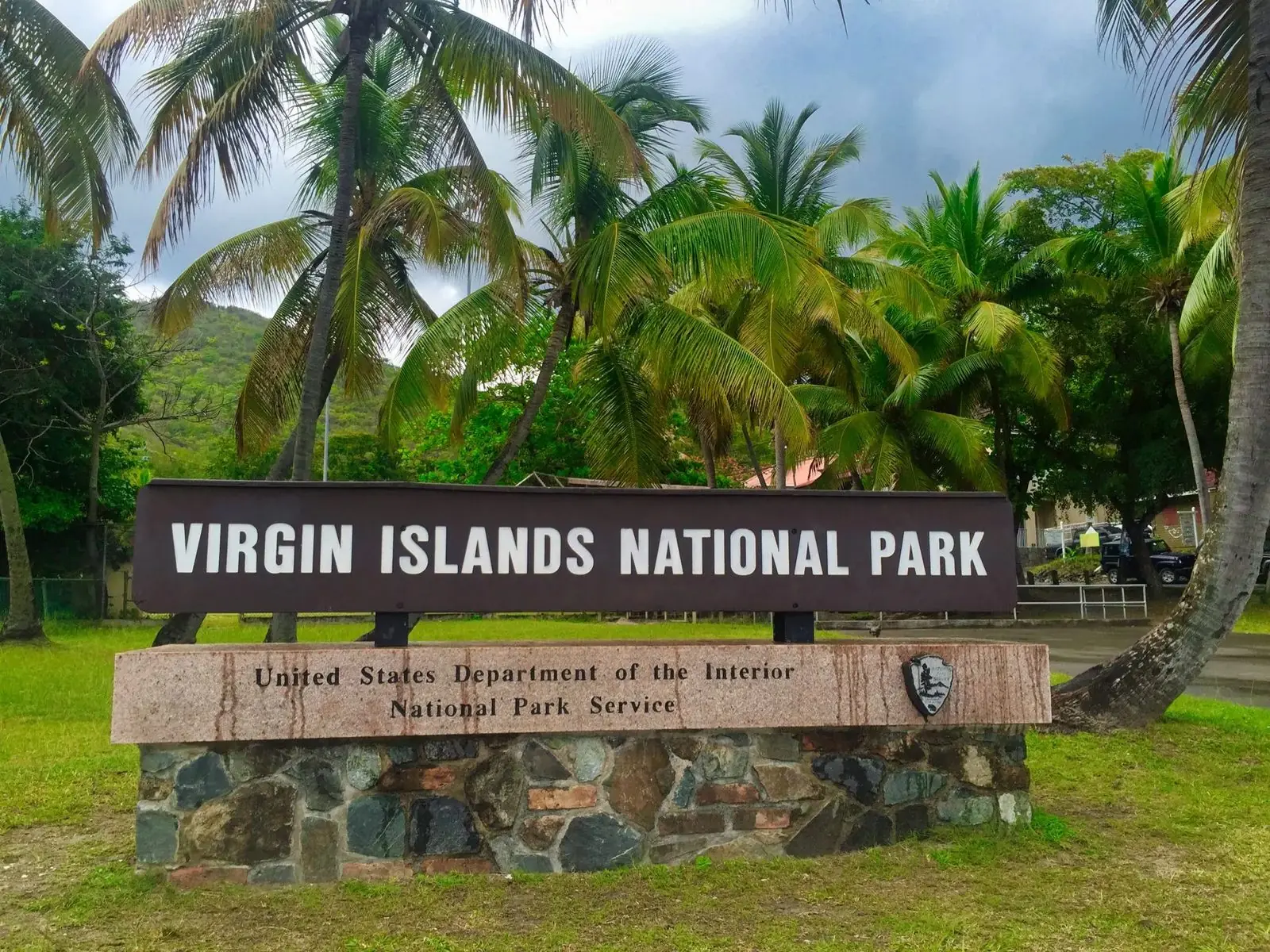 Virgin Islands National Park entrance sign